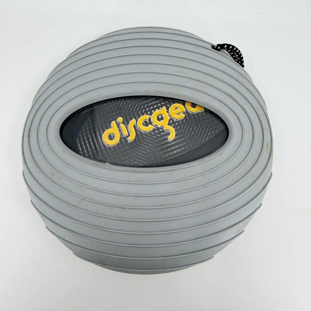 Discgear 20 Capacity CD DVD Media Storage Case Gray Round Portable Holder Case